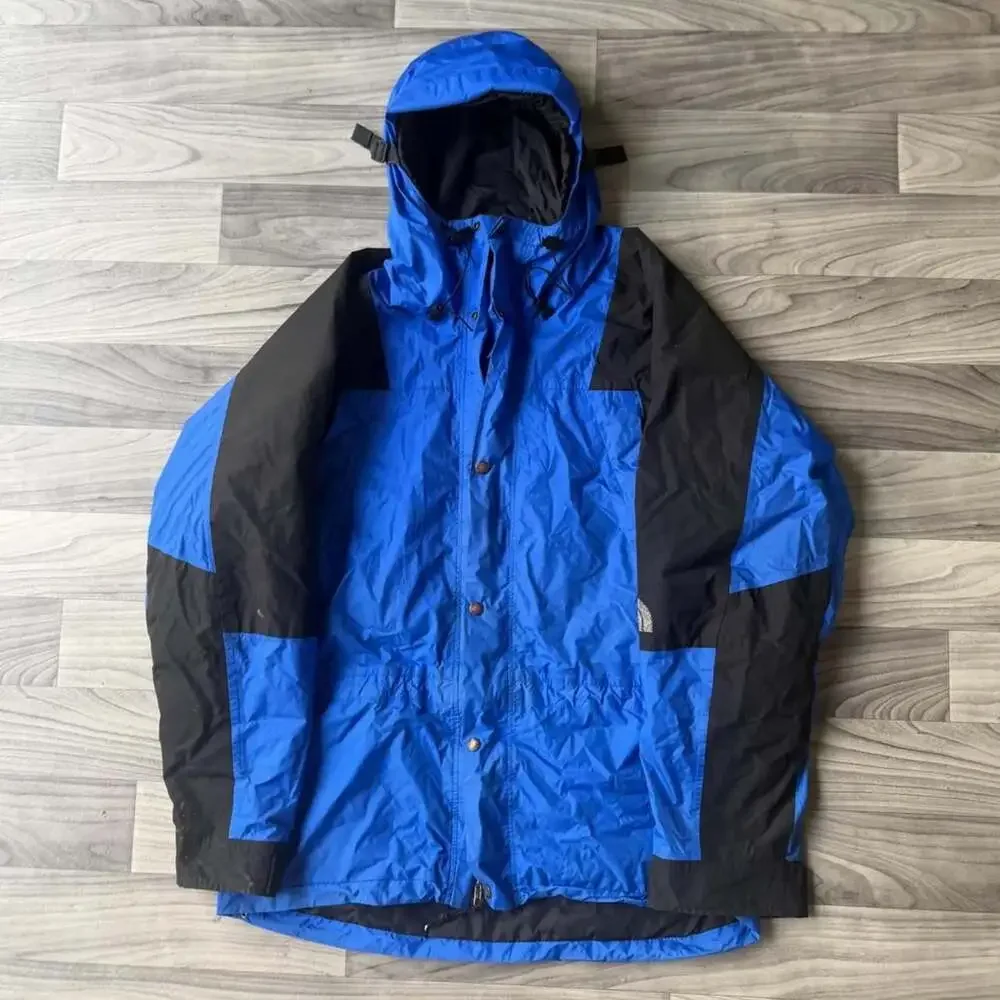 Vintage The North Face Made In USA Ski Jacket Mens Large Blue Black